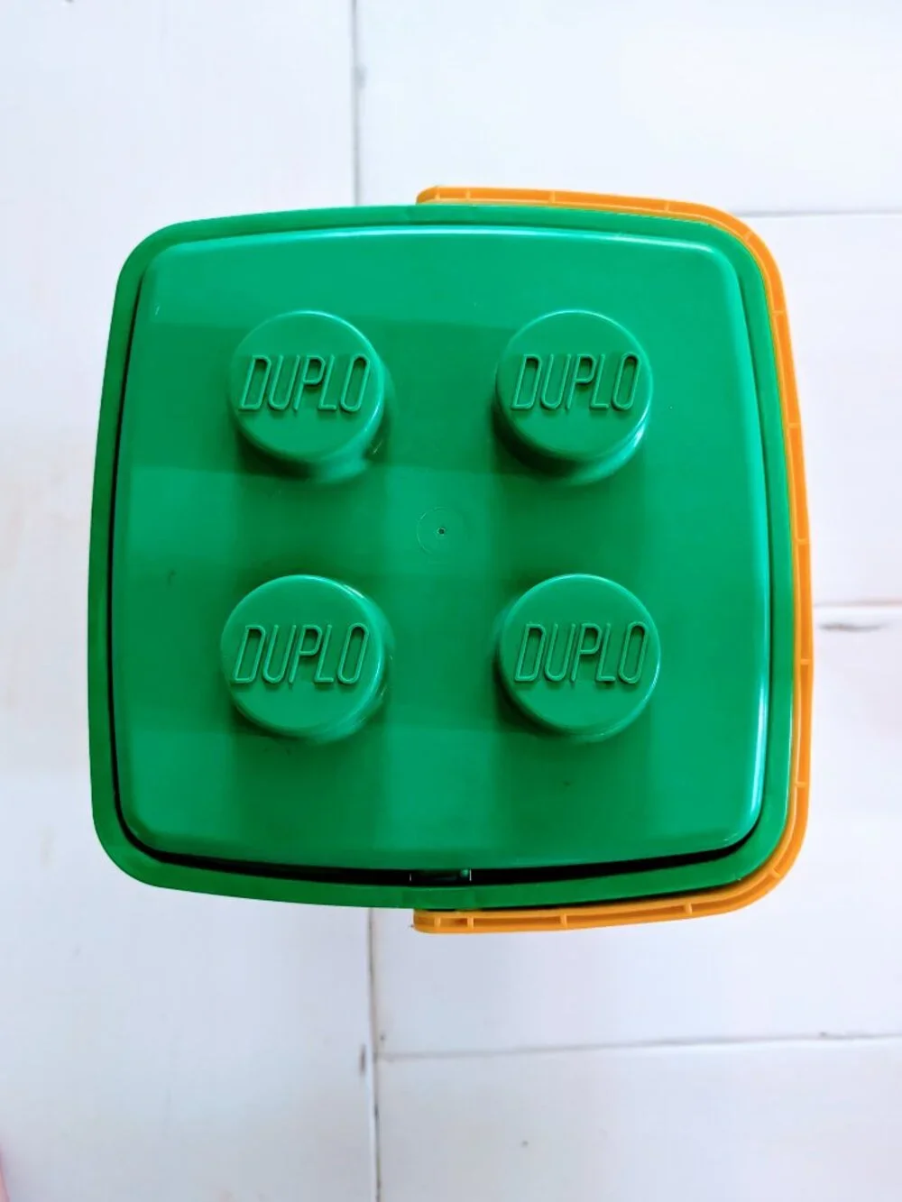 VTG 90s LEGO Duplo Lot 86pc Animals Train Figures Circus Green Bucket #2397 - Picture 3 of 7